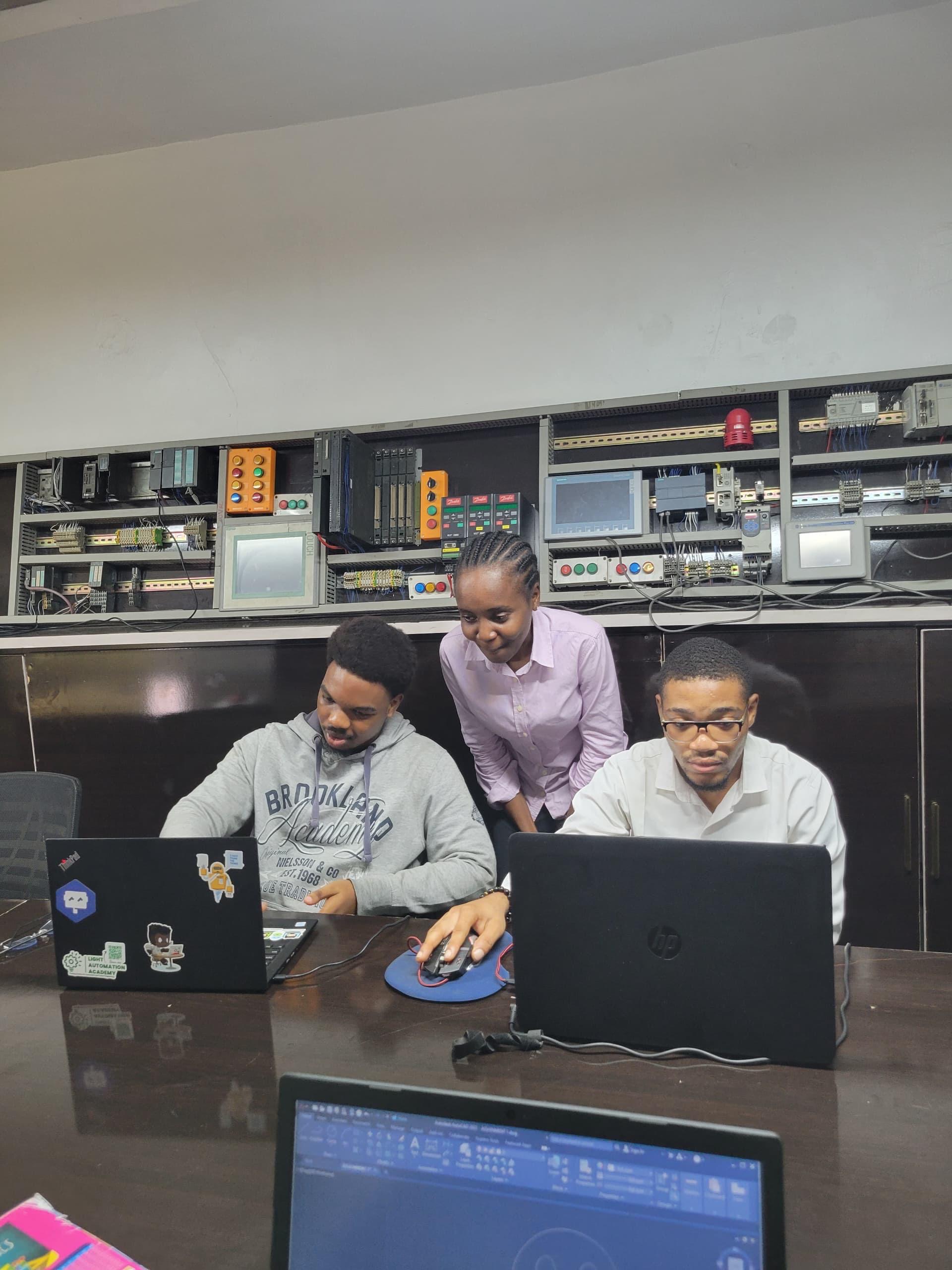 Industrial robotics lab with ABB and KUKA robots